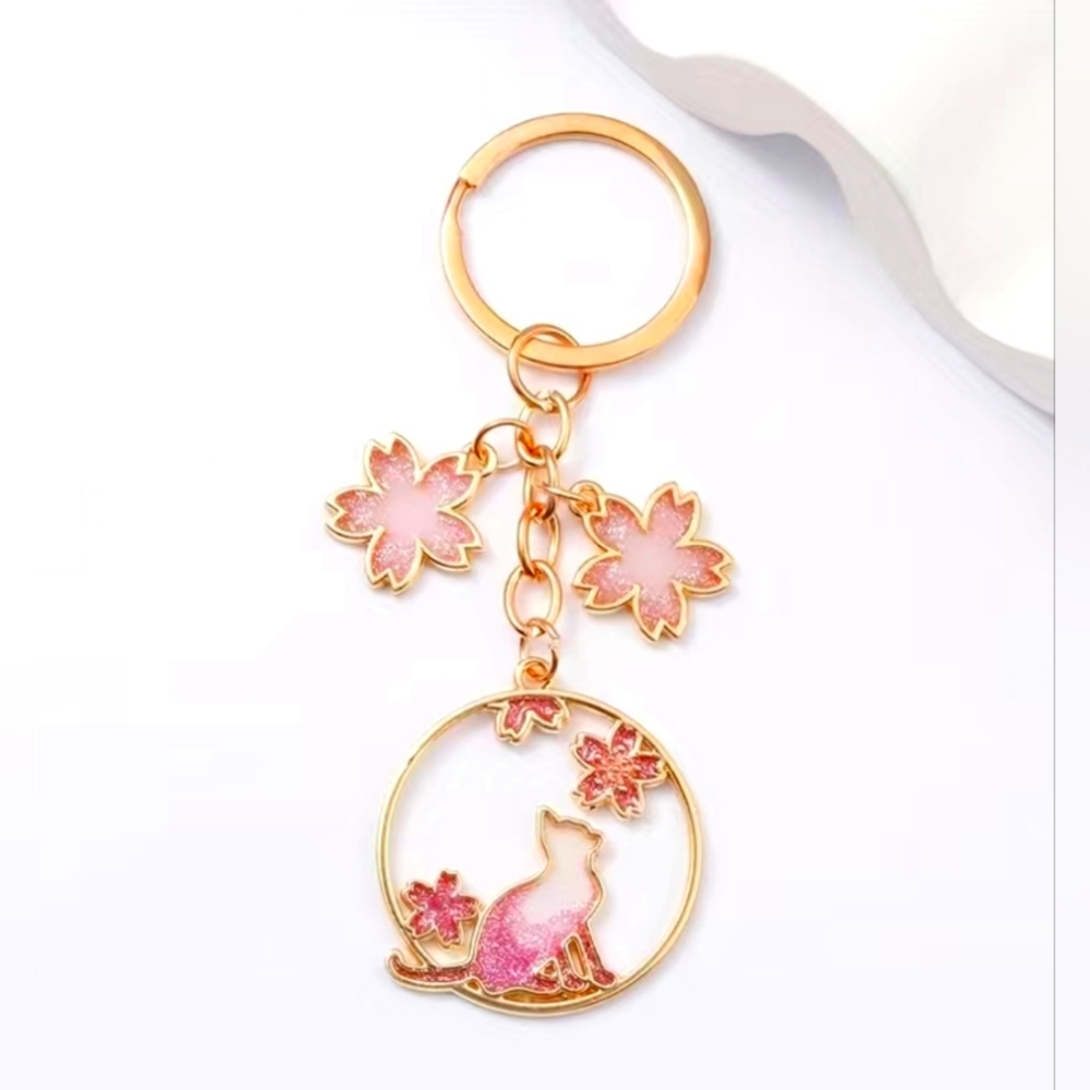 Cute cat keychain/bag charm